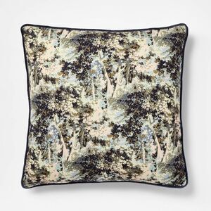 24"x24" Abstract Tree Printed Throw Pillow with Gu Navy